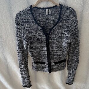 Madison Black and Gray Women's Cardigan